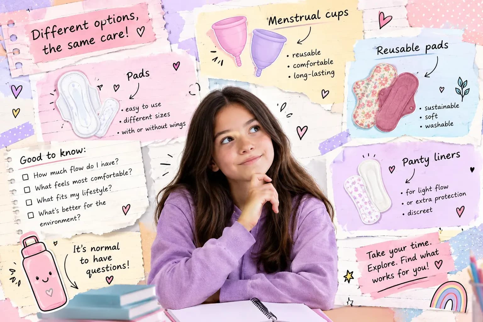 scrapbook about tampons