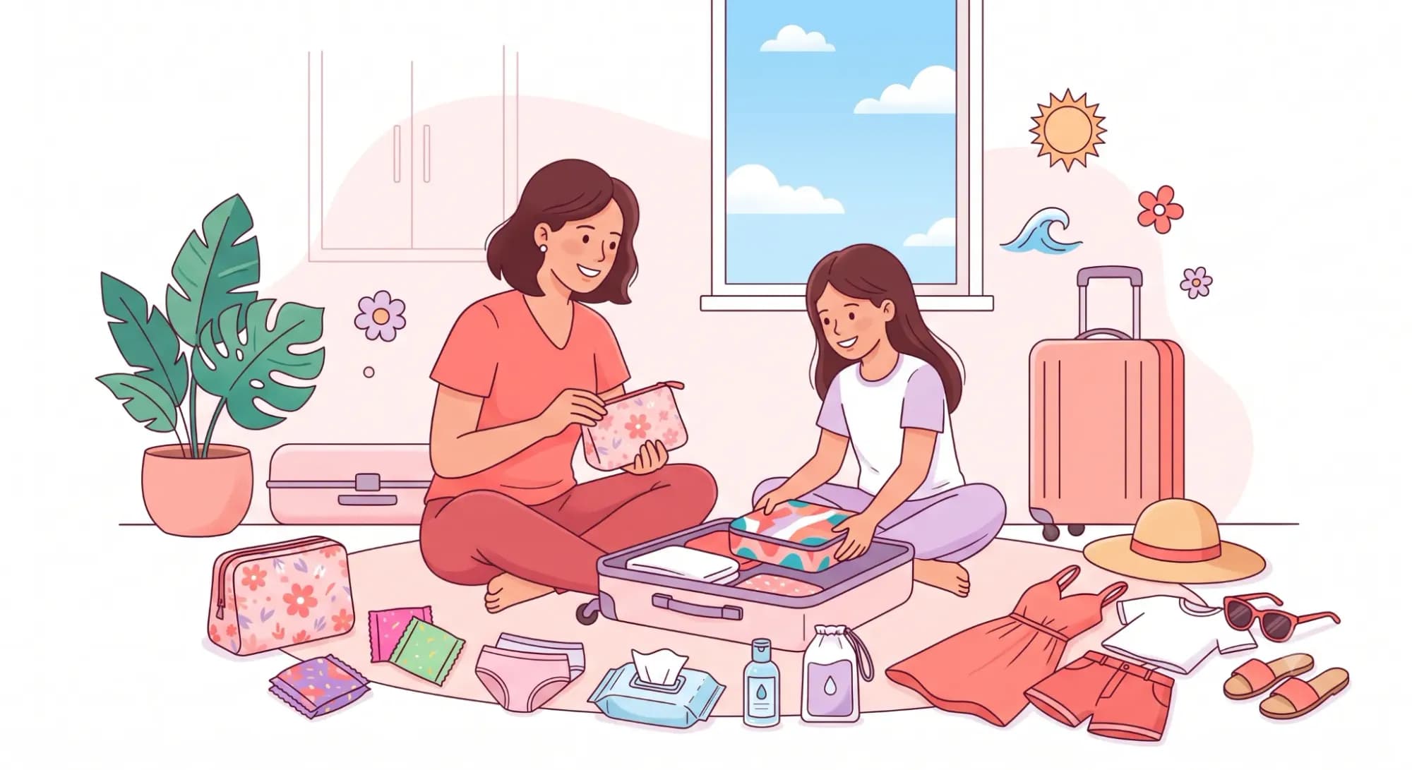 mom and dautghter packaging